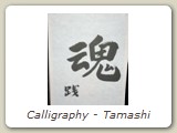 Calligraphy - Tamashi