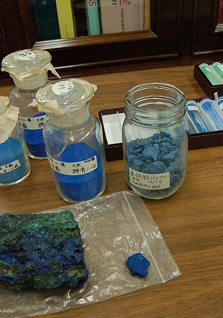 21. Stones used for making pigments; Nakamura does this all herself, in-house