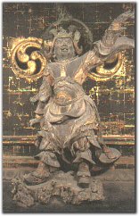 Panel Showing one of the 12 Generals beneath Yakushi Nyorai, Toji Temple, Kyoto, courtesy healing-touch.co.uk