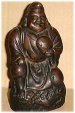 Ebisu, God of Fishermen and Fortune, Bizen Ceramic, Meiji Period Ebisu, God of Fishermen and Fortune, Bizen Ceramic, Meiji Period