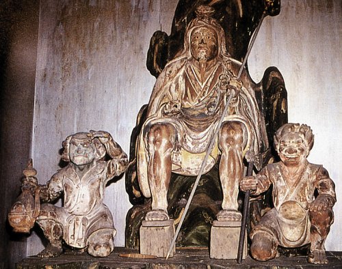 En no Gyoja and Two Demon Servants - Goki and Zenki En no Gyoja and Two Demon Servants - Goki and Zenki