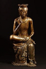 Miroko statue from Three Country Period, Toksugung Museum, Seoul