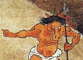 Closeup, Kyuu Masuda Kebon Koukan, Late 12th Century; treasure of Nara Nat'l Museum