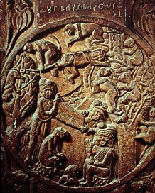 Kapi Jataka, Monkey Bridge, India, 150 BC