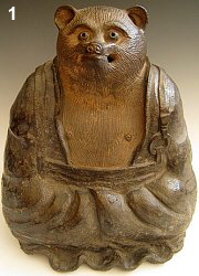 Tanuki dressed as a monk