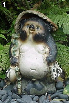 Tanuki Statue in Private Garden, Kamakura