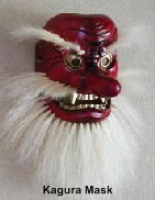 Tengu, aka Sarutahiko-no-Mikoto, Mask in Takachiho-cho, for Okagura Theater