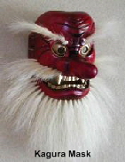 Tengu, aka Sarutahiko-no-Mikoto, Mask in Takachiho-cho, for Okagura Theater Tengu, aka Sarutahiko-no-Mikoto, Mask in Takachiho-cho, for Okagura Theater