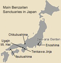 Three Main Benzaiten Sanctuaries in Japan