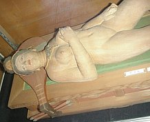 Benzaiten - Goddess of Fine Arts, Nude Wood Statue, Hase Kannon, Kamakura