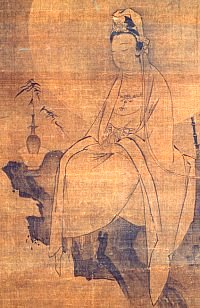 Byakue Kannon (White-Robed Kannon), Kamakura Era, Nara National Museum