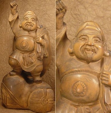 Daikoku, Daikokuten, Japanese God of Rice, Agriculture, and Earth Daikoku, Daikokuten, Japanese God of Rice, Agriculture, and Earth