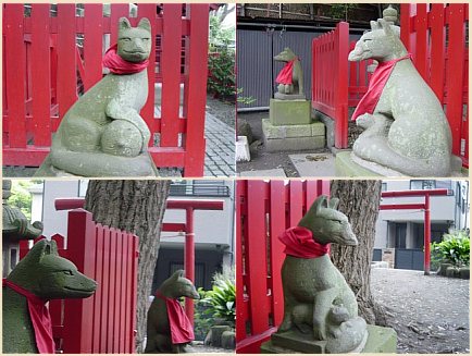 Fox Gods near Tsurugaoka Hachimangu Shrine in Kamakura Fox Gods near Tsurugaoka Hachimangu Shrine in Kamakura