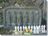 Six Jizo at Hase Kannon in Kamakura