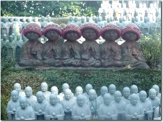 Roku Jizo (Six Jizo) at Hase Dera in Kamakura