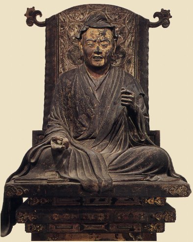 Statue of Indian Buddhist Layman Yuima, by Jokei 1, Kofukuji Temple, Nara