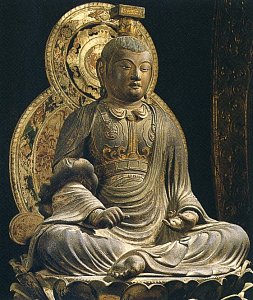 Seated Monju Bosatsu by Jokei 1, Early Kamakura Period