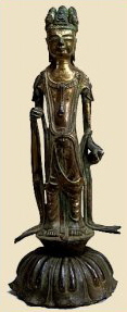 Juichimen Kannon, 6th to 7th Century, Horuyu-ji Temple