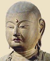 Closeup of Jizo Bosatsu, by Kaikei, Early 13th Century