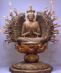 1000-arm Kannon (Senju Kannon), Concise History, 8th century, Fujii-dera (in Osaka)