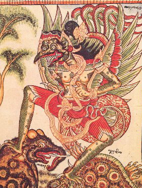 Karura image by Ida Made Tlaga of Sanur (Bali); dated around 1880. Karura image by Ida Made Tlaga of Sanur (Bali); dated around 1880.