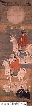 Kasuga Mandala - Kashima Deities Departing to Kasuga