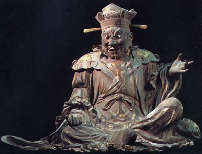 Shoko-o, statue carved by Koyu, Kamakura era