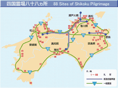 Map courtesy of www.yonden.co.jp