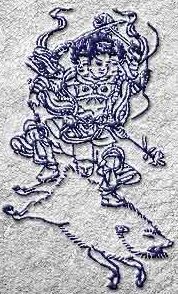 Marishiten Drawing -- courtesy www.tctv.ne.jp/tobifudo/butuzo/mari.html