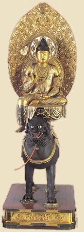 Monju Bosatsu, 12th century, Treasure of Chusonji