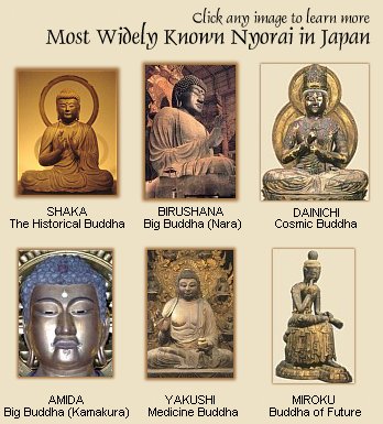 Mostly Widely Known Nyorai (Buddha Deities) in Japanese Buddhism - Photo Tour and Dictionary Mostly Widely Known Nyorai (Buddha Deities) in Japanese Buddhism - Photo Tour and Dictionary