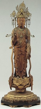 Gakko Bosatsu, Wood, Muromachi Period, Zushi, Japan