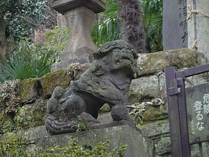 Shishi at Enno-ji (Arai no Enmado) in Kita Kamakura