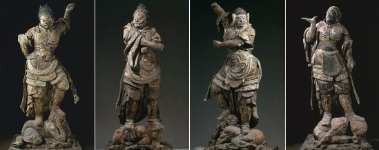 Four Heavenly Kings Guarding the Four Compass Directions, Kofukuji Temple, Nara