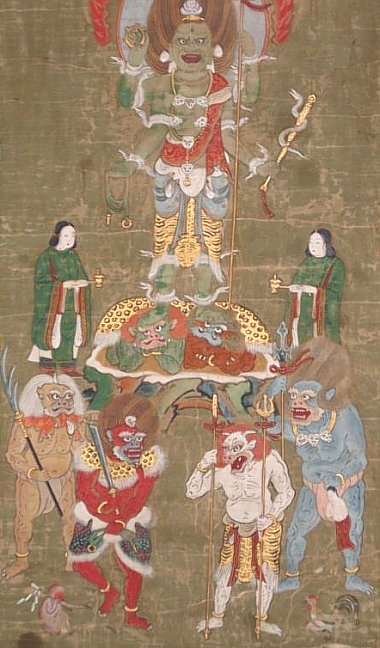 Japanese -- Shomen Kongo Scroll -- in private collection of Sue Cassidy Clark Japanese -- Shomen Kongo Scroll -- in private collection of Sue Cassidy Clark