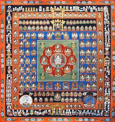 Taizokai Mandala (Sanskrit Garbhadhatu), Original painting, Japan, Kamakura Era, 13th - 14th century