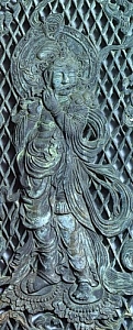 Celestial Musician, Octagonal Latern at Todaiji Temple, Nara Era Celestial Musician, Octagonal Latern at Todaiji Temple, Nara Era