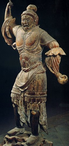 Zochouten, Toshodaiji Temple, 187.2 cm, Wood and Dry Lacquer, Nara Era (Late 8th century)