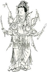 Happi Benzaiten drawing from the 12th-century Besson Zakki Happi Benzaiten drawing from the 12th-century Besson Zakki