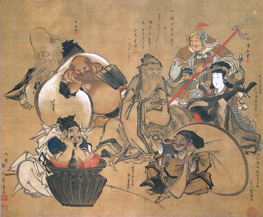 Risultati immagini per paint art ancient culture gods japan