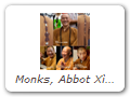 Monks, Abbot Xìng Xián  性賢, Huádǐng Temple 華頂講寺Abbot Yǔn Guan 允觀, Guóqing Temple 国清寺Senior Monk Wù Míng 悟明, Gāo Míng Temple 高明講寺Vice Abbot & Dean Guān Chū 覌初, Wànnián 萬年禪寺. Photos by Guttorm. Montage by Mark.