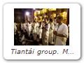 Tiantái group. Morning prayers, Guóqing Temple 国清寺. Photo by Guttorm. Began at 4 AM andended (about 1.5 hours later) when the congregation circumnabulated the main hall chanting adedication to Medicine  Buddha (Skt = Bhaiṣajyaguru, C = Yàoshī 薬師, J = Yakushi, K = Yeorae 약사).