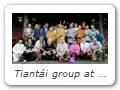 Tiantái group at Gāo míng jiǎng sì Temple 高明講寺. Senior monk in second-row center. Photo from Guttorm.