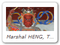 Marshal HENG, The Snorter, mouth closed. Guóqing Temple 国清寺. Closeup.