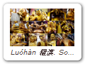 Luóhàn 羅漢. Some of the Five Hundred Luóhàn 五百羅漢 at Guóqing Temple. Photos by Guttorm, montage by Mark. 