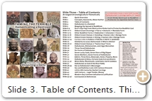 Slide 3. Table of Contents. This visual classroom guide was inspired by the work of Japanese/English/French scholar Iyanaga Nobumi 彌永信美 (b. 1948). Iyanaga has written extensively in all three languages about the mythology of Buddhist deities. He wrote the “Daikokuten” section in the Hōbōgirin 法寶義林 (1994, pp. 839-920), a major French dictionary of Buddhist terms based on Chinese & Japanese sources. In his magnum opus, Variations on the Theme of Mahākāla 大黒天変相 – 仏教神話学 (2002), Iyanaga compares Japan’s Daikokuten to Santa Claus (p. 509), for both carry a large bag and travel long distances to bring fortune to the people. For a review of Iyanaga’s book, see the JJRS (30/1-2, 2003). See also Iyanaga’s upcoming entry on Mahākāla in the (2018) Brill Encyclopedia of Buddhism. Slides 36 & 38 herein were written by Iyanaga. Special thanks to scholars Iyanaga, Joseph Elacqua, and Richard Kagan for their assistance, suggestions, and encouragement, and to artist Philip Noyed and healer Rachel Stone for their invaluable emotional support. Extra-special thanks to my Japanese wife Keiko. She is not interested in Japan’s old religious traditions, but her unending love & care & acceptance allows me to pursue my independent studies with joy and vigor. Lastly, this condensed visual guide was created, in part, to complement Iyanaga’s “classic” Japanese book on Mahākāla. But its main goals are to highlight – in condensed visual format – the dynamic complexity of Japan’s multicultural religions traditions and to serve as a “jump-start” classroom aid for teachers and students of Japan’s religious artwork. 