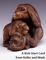 Netsuke of Three Monkeys