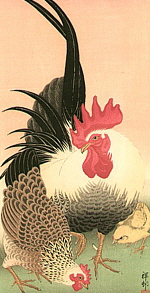 ohara koson chicker rooster art