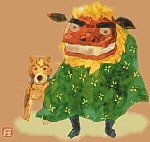 Shishi Lion Dog and Headdress