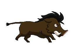 Animated Wild Boar